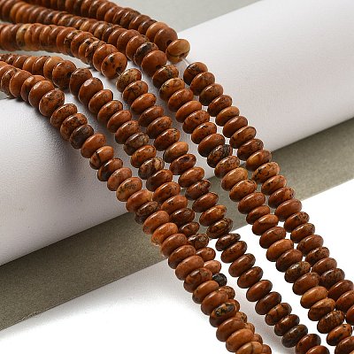 Natural Picture Jasper Beads Strands G-K343-C17-01-1