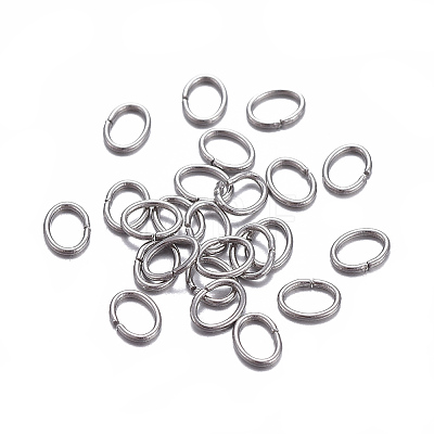 Tarnish Resistant 304 Stainless Steel Open Jump Rings X-STAS-F221-40P-G-1