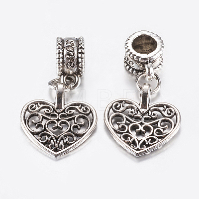 Tibetan Style Alloy European Dangle Charms LS-PALLOY-F199-28AS-1