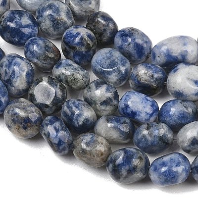 Natural Blue Spot Jasper Beads Strands GG-CBA787B-A29-1