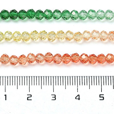 Transparent Painted Glass Beads Strands DGLA-A034-T3mm-A04-1