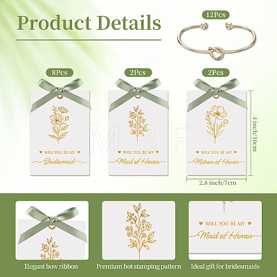 12Pcs Knot Iron Torque Bangles for Women BJEW-JOY0001-09B-1