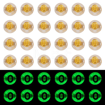 50G Luminous Transparent Acrylic Beads OACR-TAD0001-01O-1