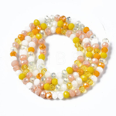 Electroplate Glass Beads Strands EGLA-T020-12D-1