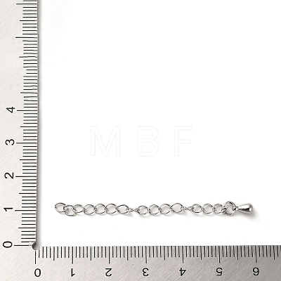 Rack Plating Brass Curb Chain Extender KK-Q807-13P-1