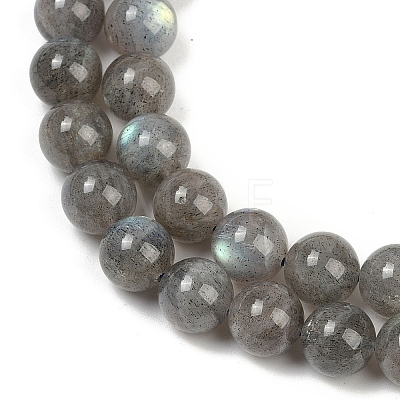 Natural Labradorite Beads Strands G-G448-8mm-04A-1