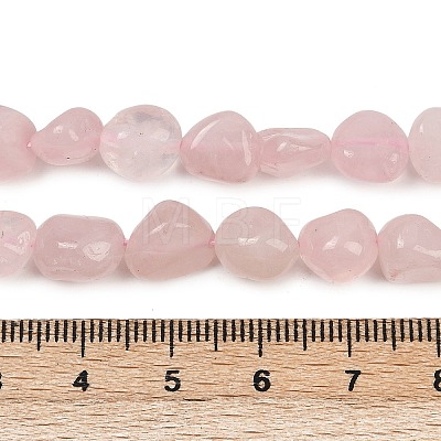 Natural Madagascar Rose Quartz Beads Strands G-Q060-E21-02-1