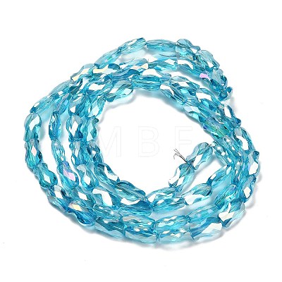 Electroplate Glass Beads Strands EGLA-P066-01A-AB14-1