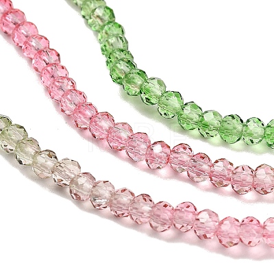 Transparent Painted Glass Beads Strands DGLA-A034-T2mm-A18-1