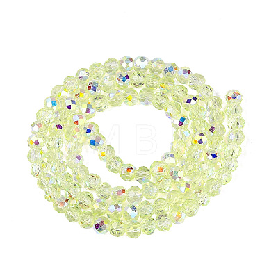 Transparent Glass Beads Strands EGLA-N016-6mm-07-1