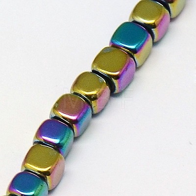 Electroplate Non-magnetic Synthetic Hematite Beads Strands G-J172-2x2mm-03-1