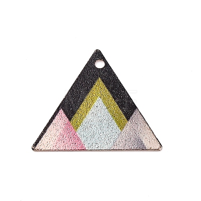 Geometric Alloy Sheet Printed Pendant Earrings Accessories PALLOY-E139-01G-05-1