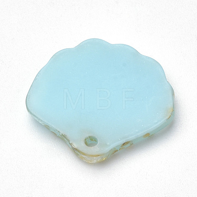 Resin Paillette Pendants CRES-S303-50C-1