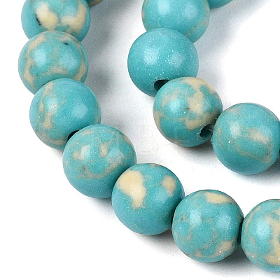 Synthetic Turquoise Beads Strands G-N364-08B-01-1