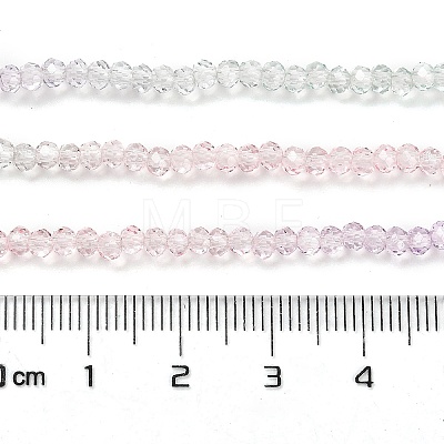 Transparent Painted Glass Beads Strands DGLA-A034-T1mm-A23-1