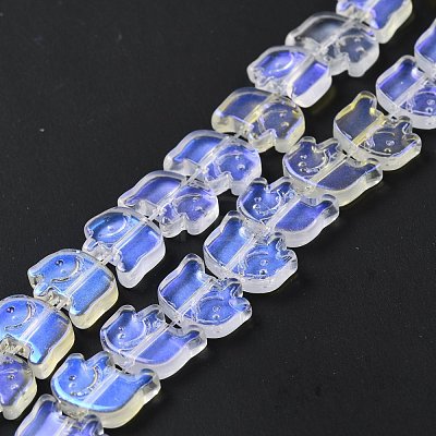 Transparent Glass Beads Strands GLAA-F114-03J-1