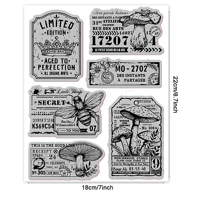 Rubber Clear Stamps DIY-WH0251-020-1