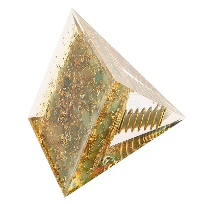 Orgonite Pyramid Resin Energy Generators DJEW-C019-01F-1