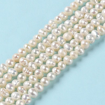 Natural Cultured Freshwater Pearl Beads Strands PEAR-E018-59-1