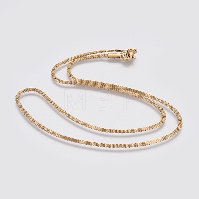 304 Stainless Steel Chain Necklaces NJEW-L167-07A-G-1