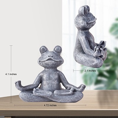 Resin Imitation Stone Frog Garden Decor JX173A-1