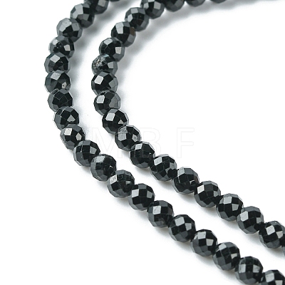 Natural Black Tourmaline Beads Strands G-F748-Y01-03-1