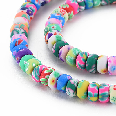 Handmade Polymer Clay Beads Strands CLAY-N008-056-01-1