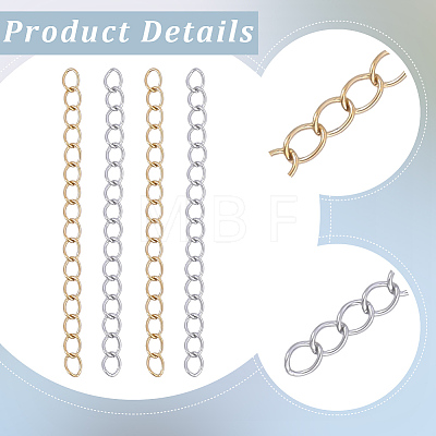 30 Strands 304 Stainless Steel Chain Extender STAS-BM0001-06-1