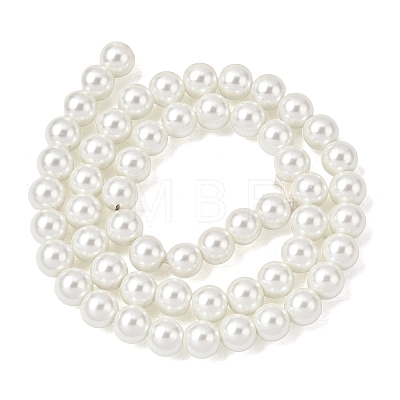 Eco-Friendly Dyed Glass Pearl Round Beads Strands HY-A008-8mm-RB001-1