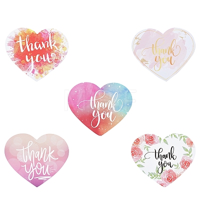 Coated Paper Thank You Greeting Card DIY-FS0007-76A-1