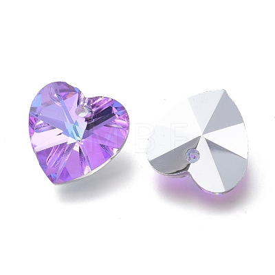 Faceted Glass Charms RGLA-L026-B03-1