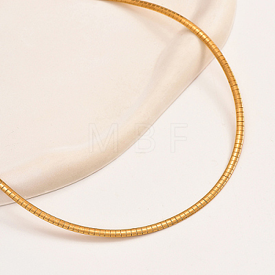 Stainless Steel Collar Necklace QV1917-4-1