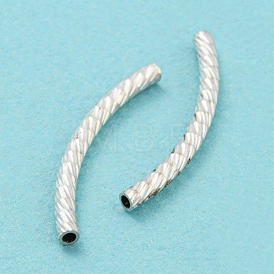 925 Sterling Silver Tube Beads STER-Q191-01C-S-1