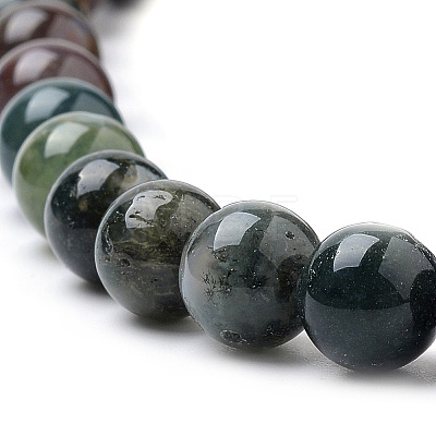 Natural Indian Agate Beads Strands X-G-S259-31-6mm-1