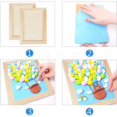 Wooden Painting Frames TOOL-WH0118-18-1