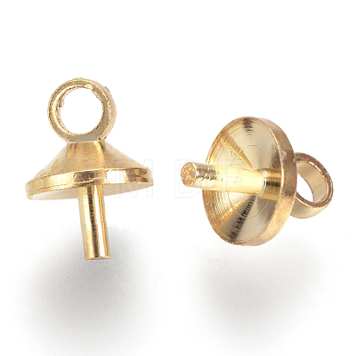 Brass Peg Bails Pendants X-KK-Q675-87-1