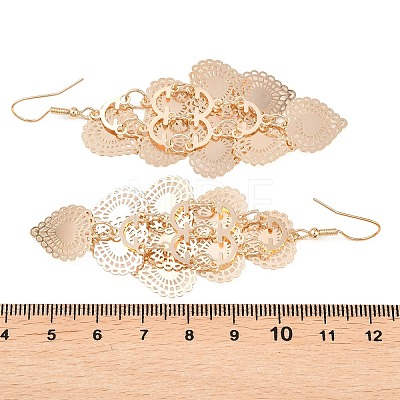 Brass Dangle Earrings EJEW-B157-02A-G-1