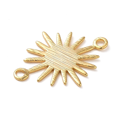 Brass Connector Charms KK-O100-07G-1