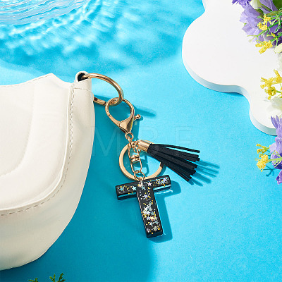 1Pc Resin Letter Keychains KEYC-TADJ0001-09T-1