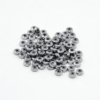 Electroplate Non-magnetic Synthetic Hematite Beads Strands X-G-J216C-08-1