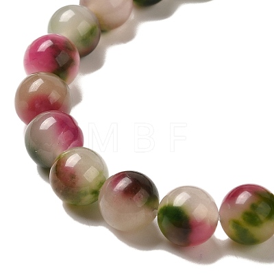 Natural Dyed White Jade Beads Strands G-M402-C04-25-1