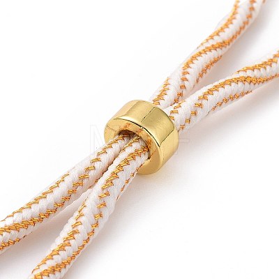 Nylon Cord Silder Bracelets MAK-C003-03G-09-1