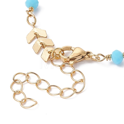 Handmade Brass Cobs Chain Bracelet Making AJEW-JB01150-23-1