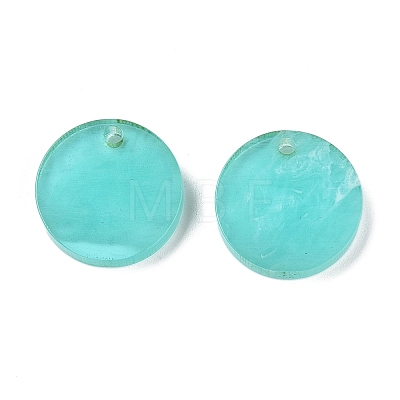 Opaque Resin Pendants RESI-T058-03C-1