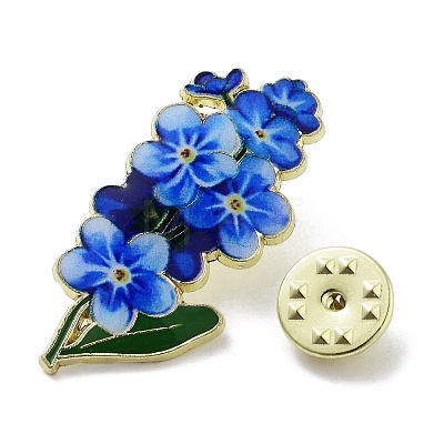 Flower Series Zinc Alloy Enamel Pin JEWB-D069-03E-1