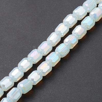 Imitation Jade Glass Beads Strands EGLA-K015-04E-1