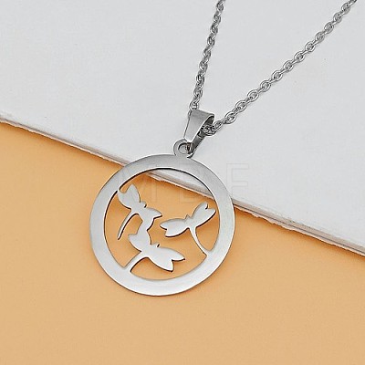 Stainless Steel Pendant Necklaces for Women DY6370-1-1