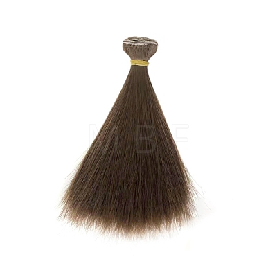Plastic Long Straight Hairstyle Doll Wig Hair DOLL-PW0001-033-37-1