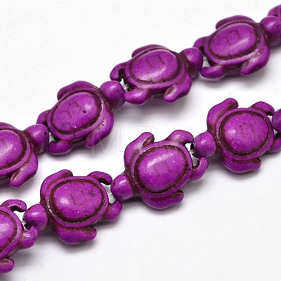 Dyed Synthetic Turquoise Beads Strands G-M152-04-B-1