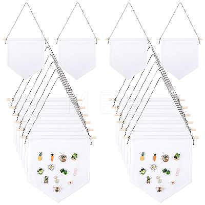 Polycotton Wall Hanging Brooch Jewelry Banner Holder AJEW-WH0596-833C-1